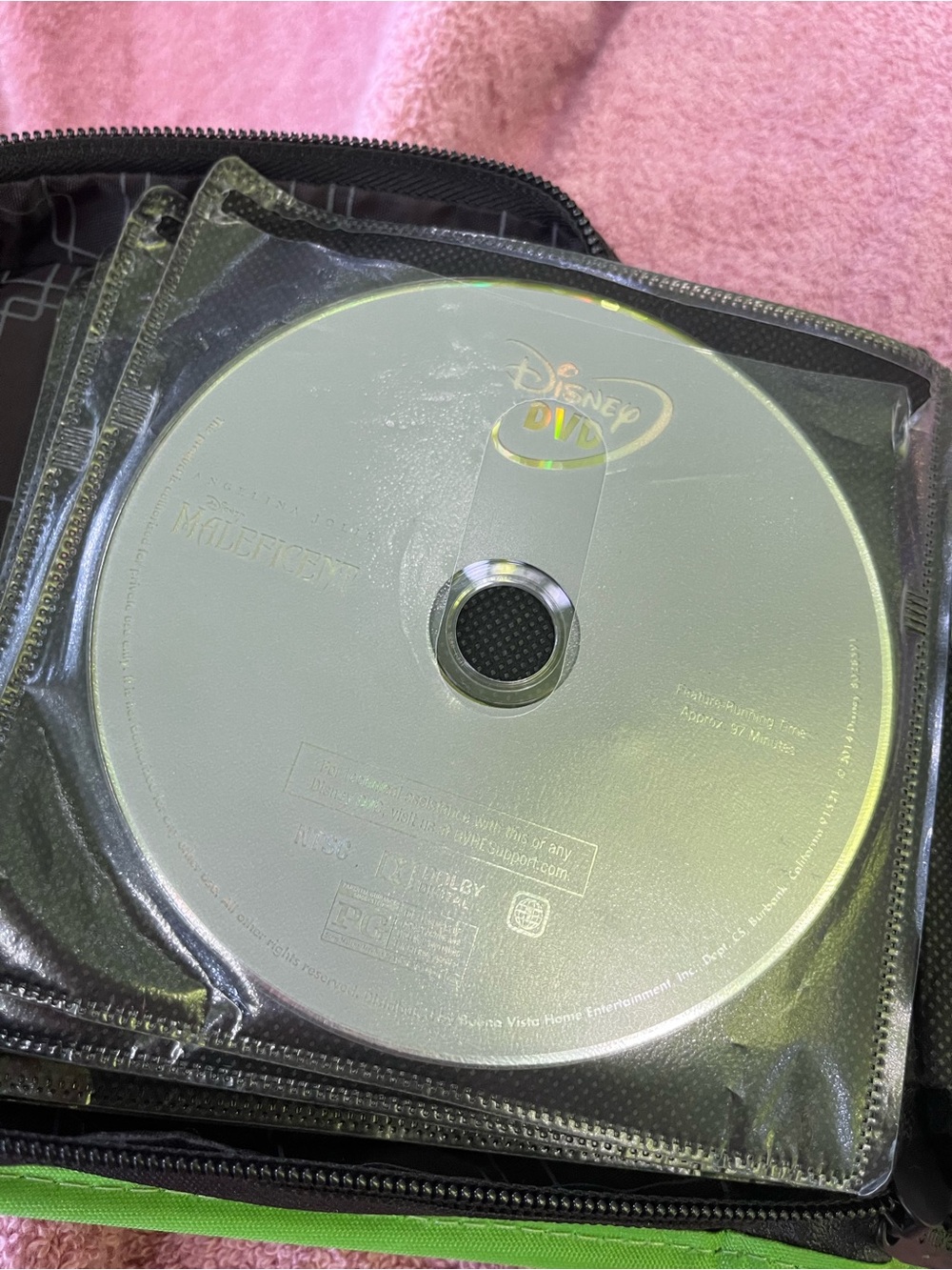 Disney Silver DVD Disc with Disney Logo